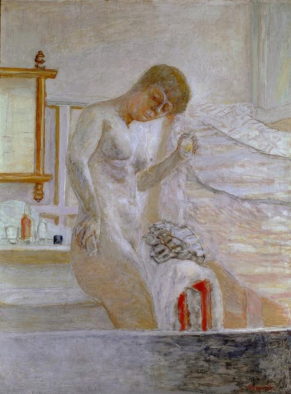 Meztelen a WC-nél alkotó: Pierre Bonnard