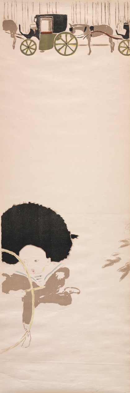 Nursemaids Promenade, Kocsifríz, 1895. alkotó: Pierre Bonnard