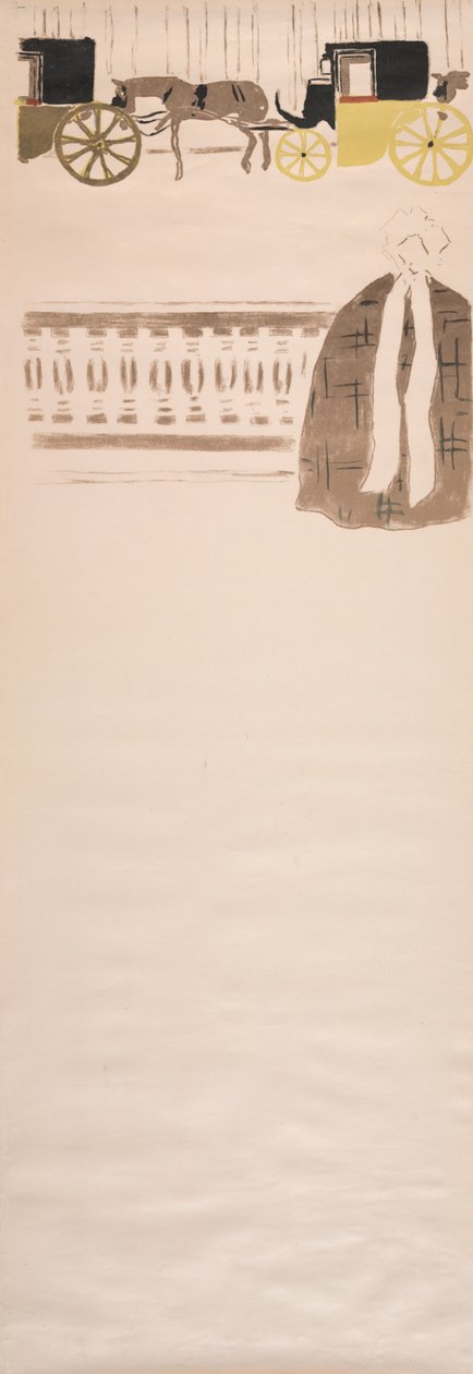 Nursemaids Promenade, Carriages Frieze, 1895. alkotó: Pierre Bonnard