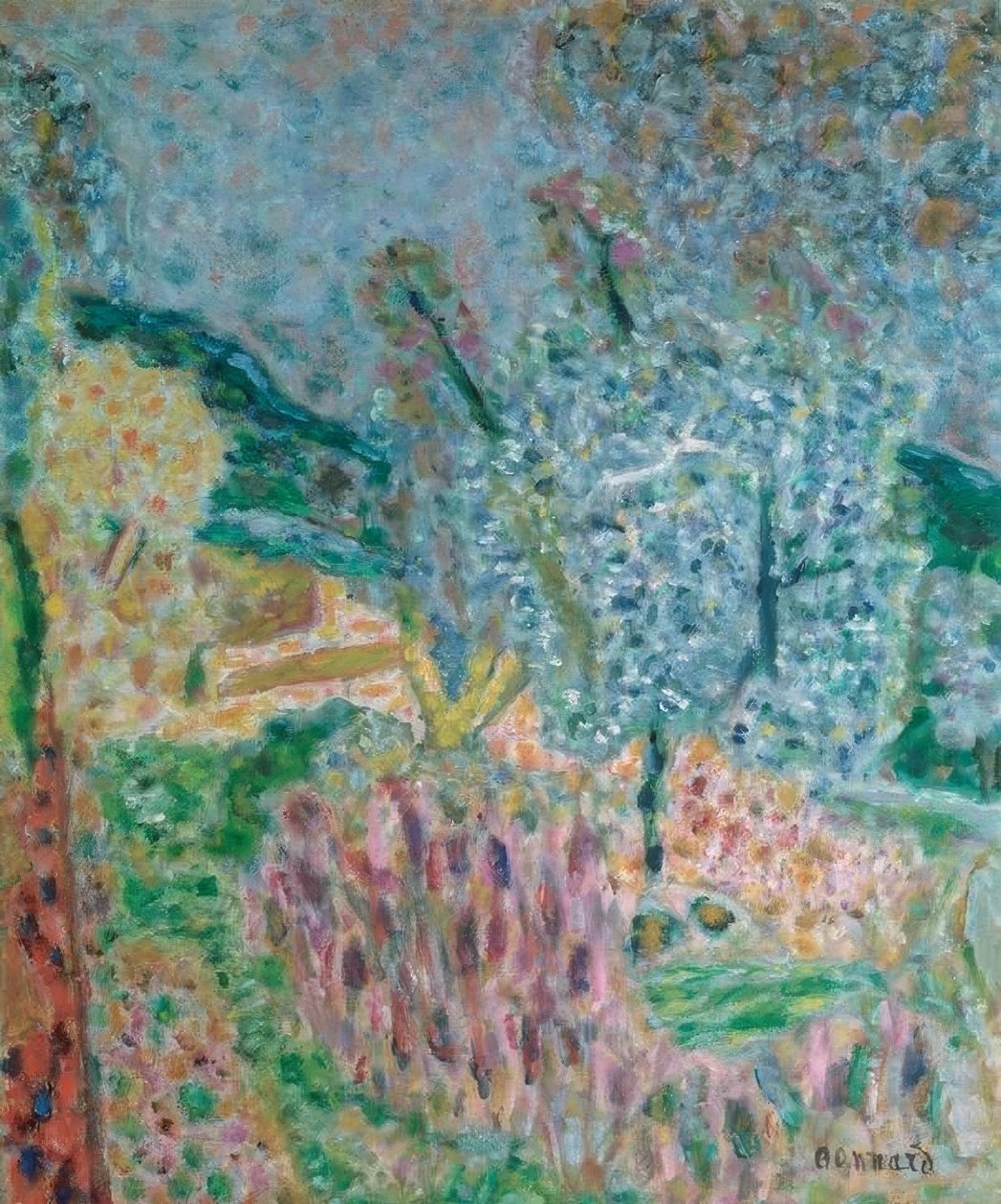 Le Cannet tájképe alkotó: Pierre Bonnard