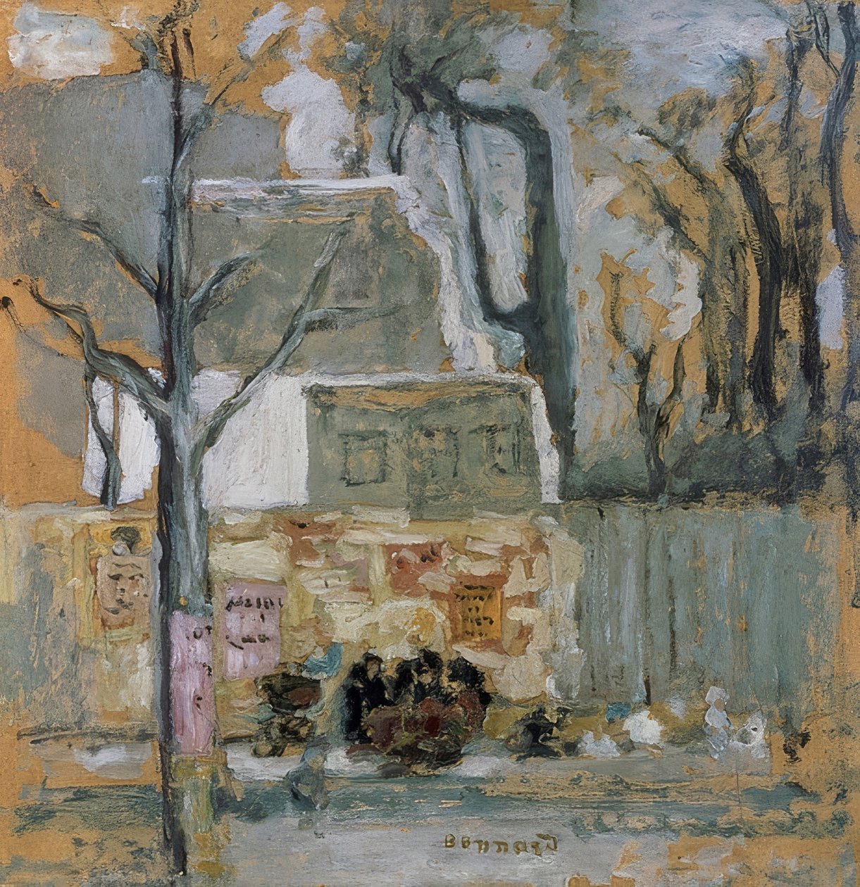 Utcasarok Párizsban. 1905 körül alkotó: Pierre Bonnard