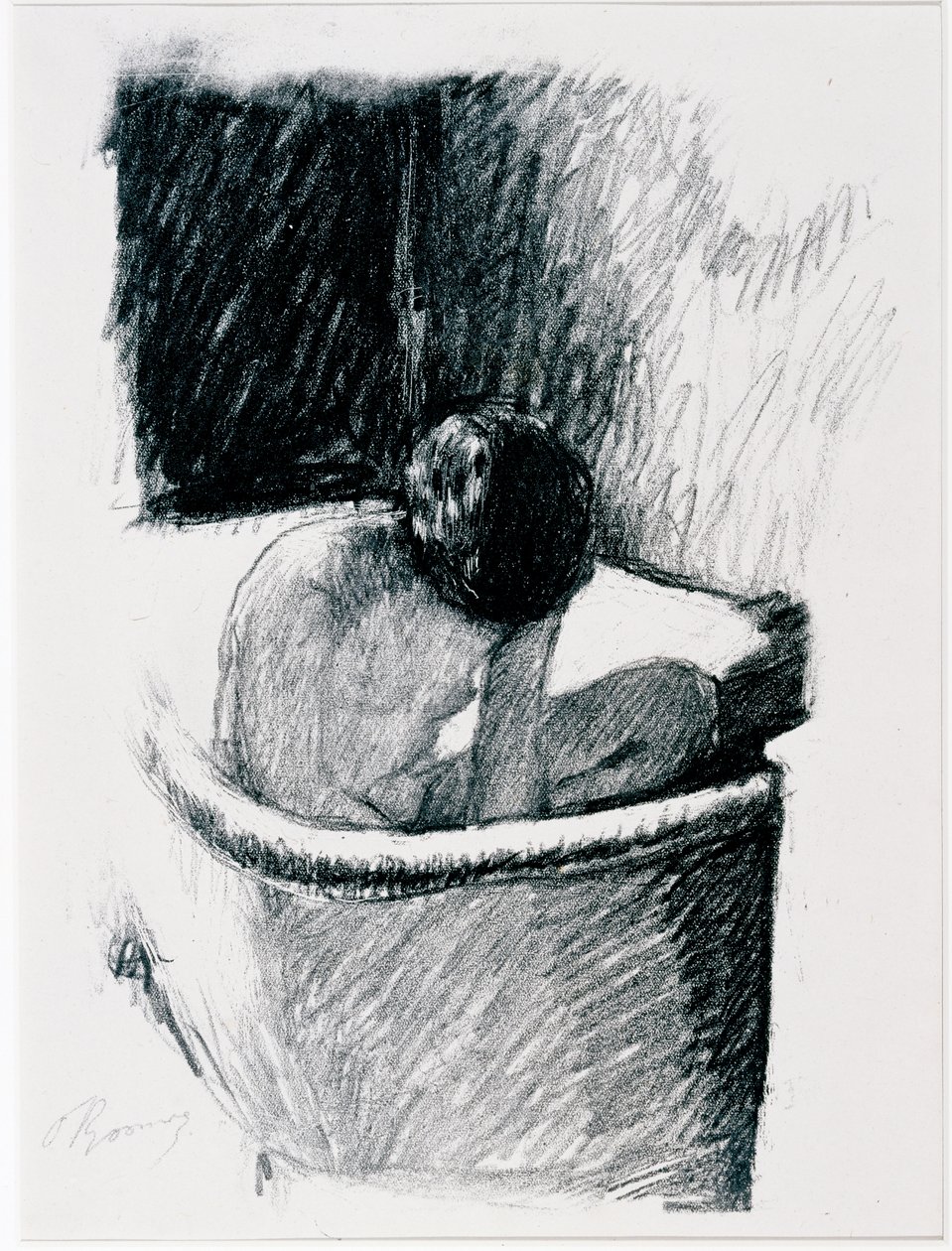 The Bath, 1925 körül (litho) alkotó: Pierre Bonnard