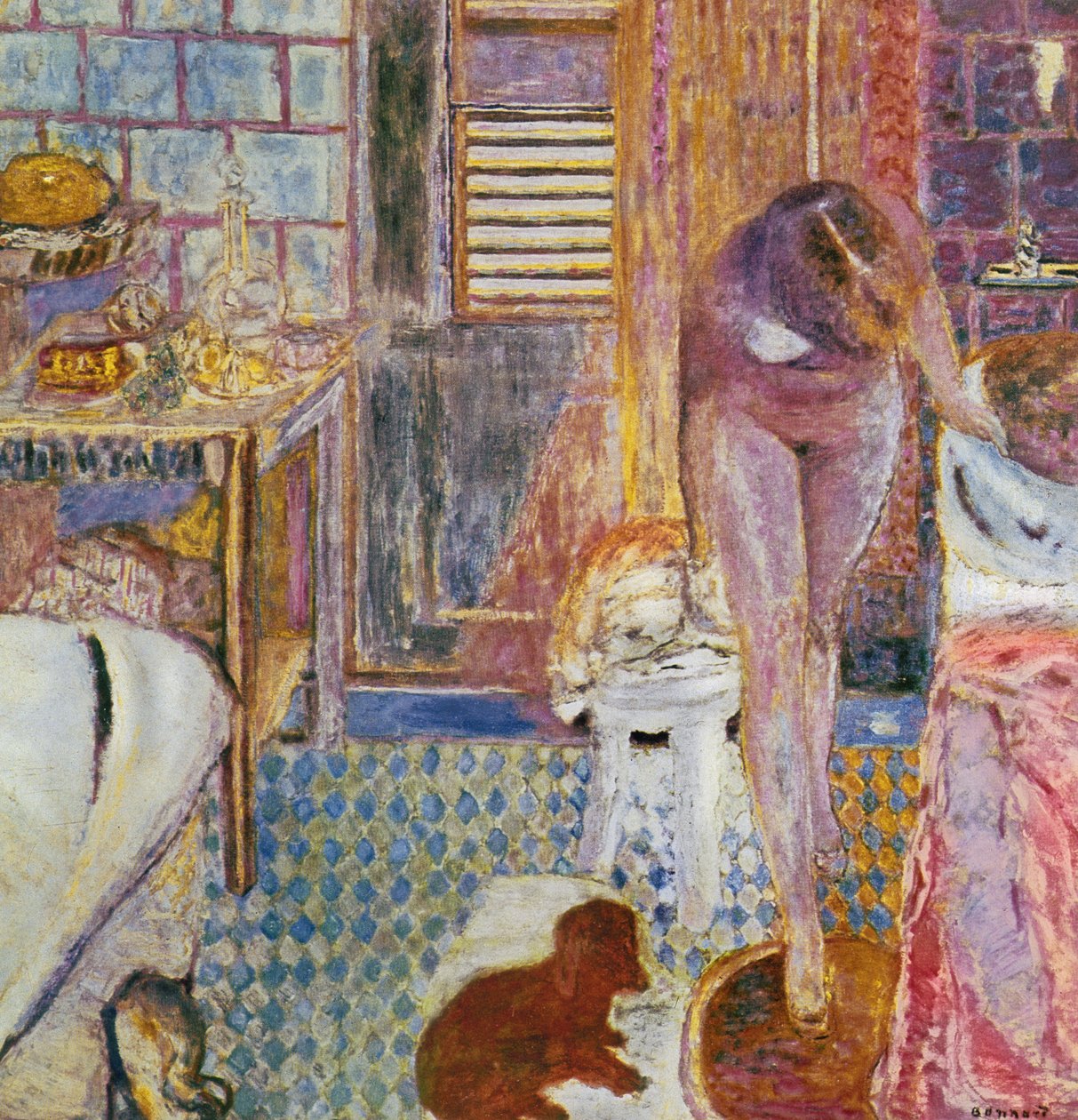 A fürdőszoba, 1932 alkotó: Pierre Bonnard
