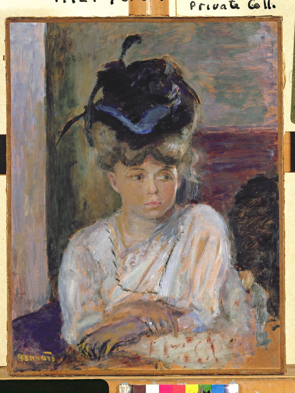 A kék szalagos kalap, 1912 alkotó: Pierre Bonnard
