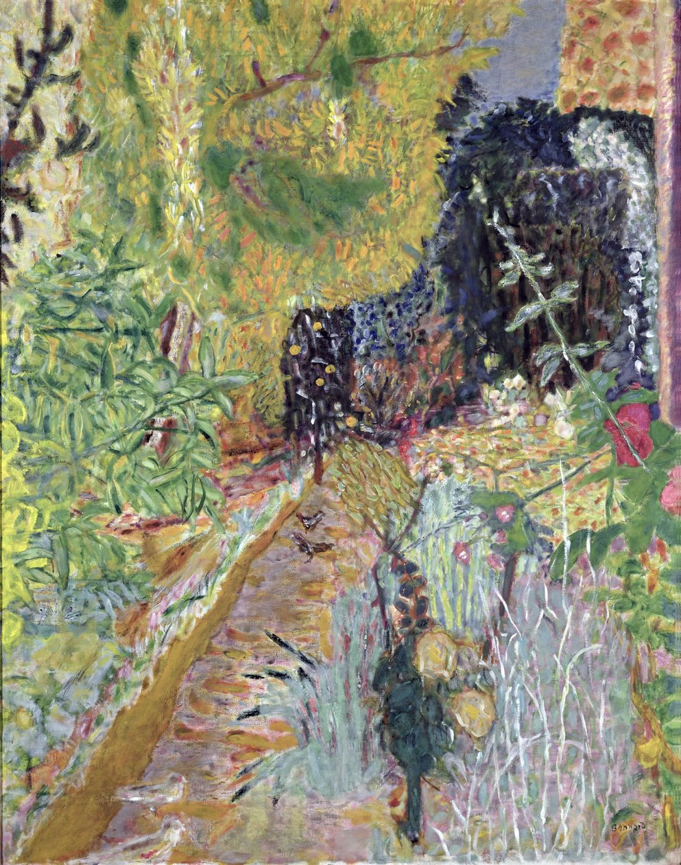 A kert, 1936 körül (olaj, vászon) alkotó: Pierre Bonnard