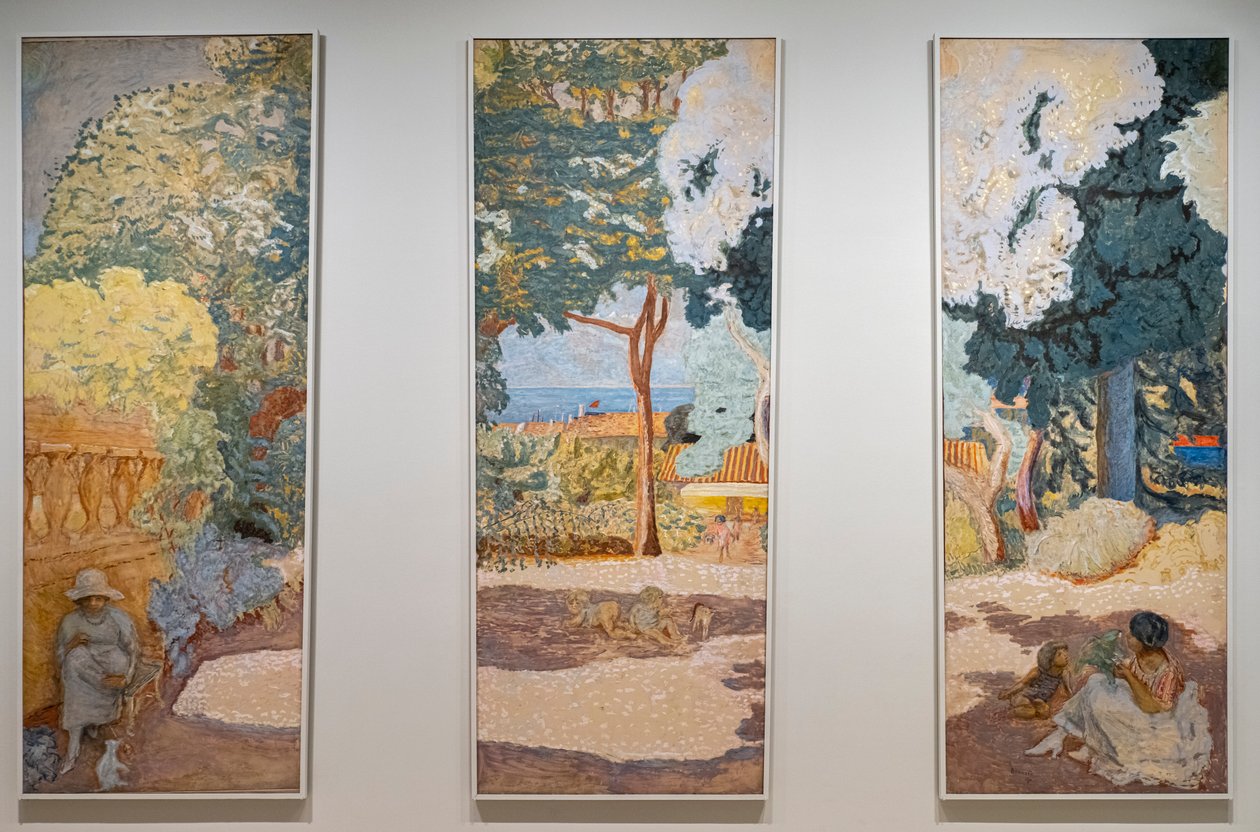 A Földközi-tenger. Triptichon. Tanulmány Saint-Tropez-ban alkotó: Pierre Bonnard