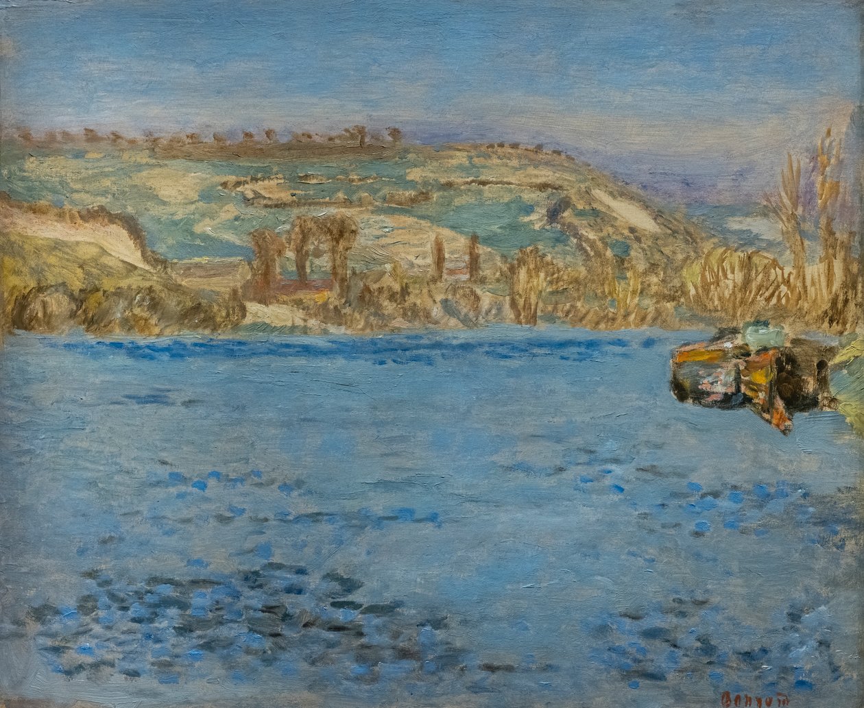 A Szajna Vernonnetnál alkotó: Pierre Bonnard