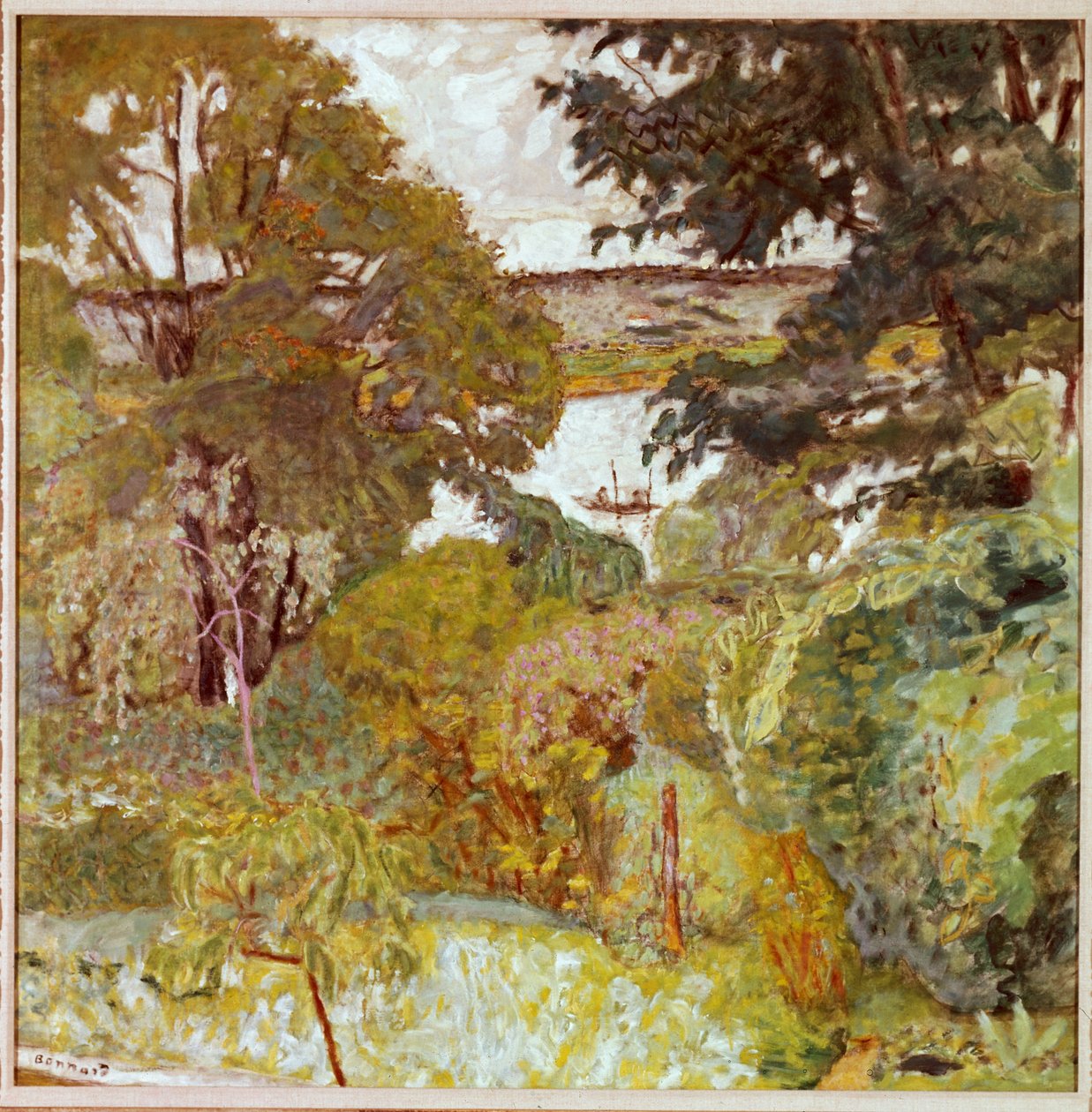 A Szajna Vernonnetnál, 1930 körül alkotó: Pierre Bonnard