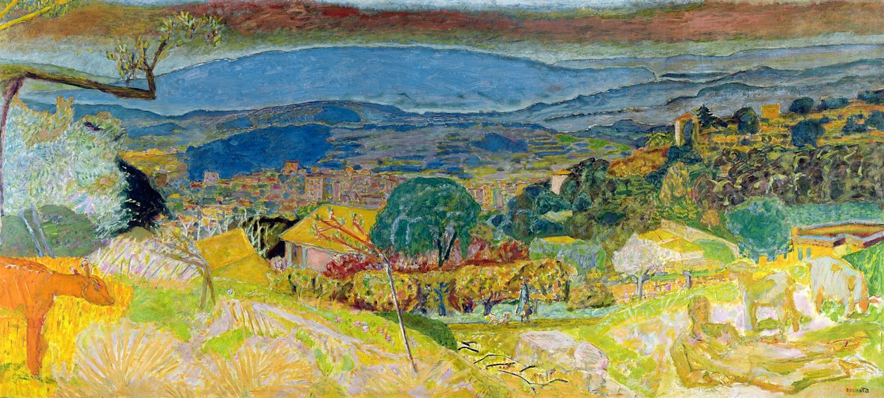 Le Cannet látképe, 1928 alkotó: Pierre Bonnard