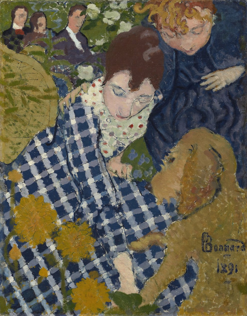 Nők kutyával alkotó: Pierre Bonnard