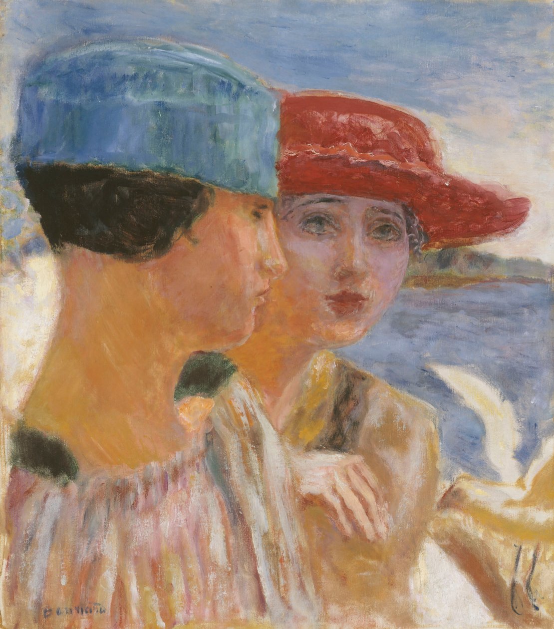 Fiatal lányok sirállyal, 1917. alkotó: Pierre Bonnard