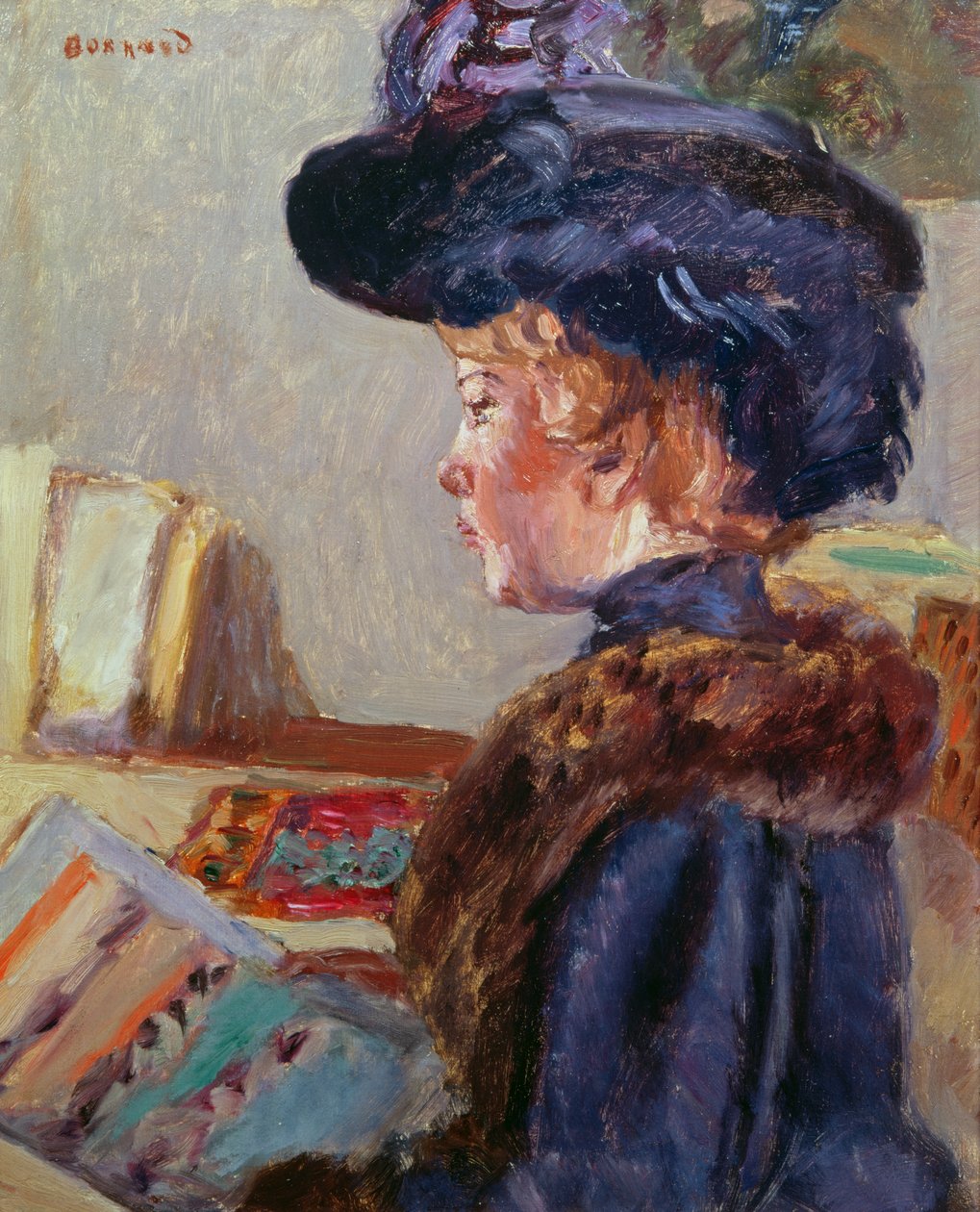Fiatal nő nyomtatás alkotó: Pierre Bonnard
