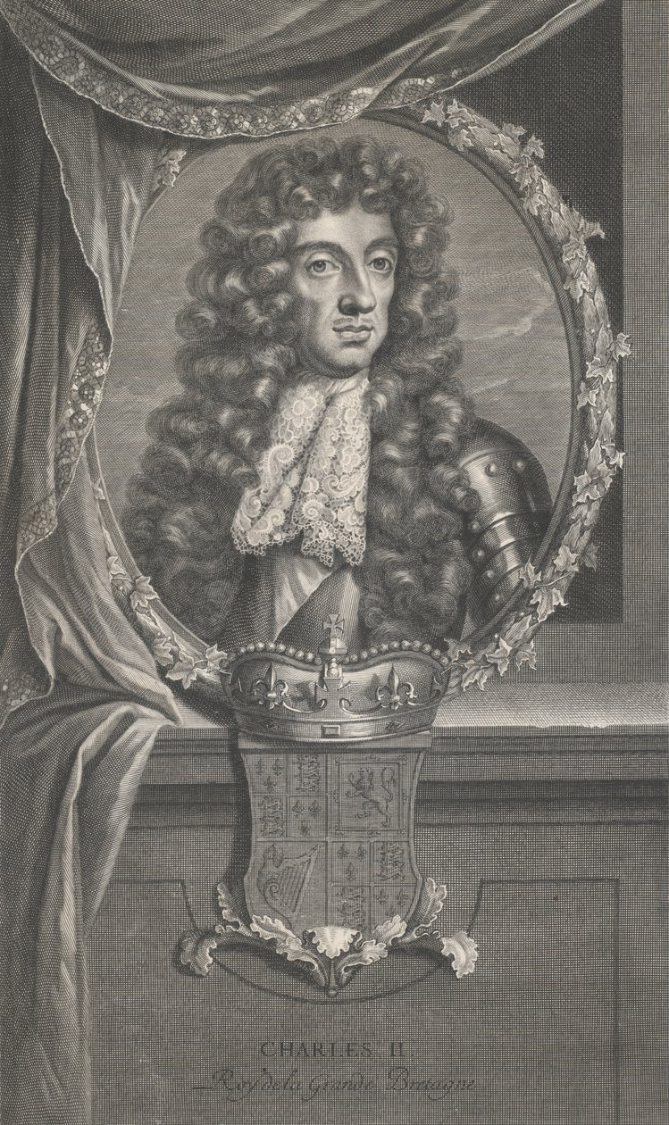 Károly portréja II alkotó: Pierre Drevet
