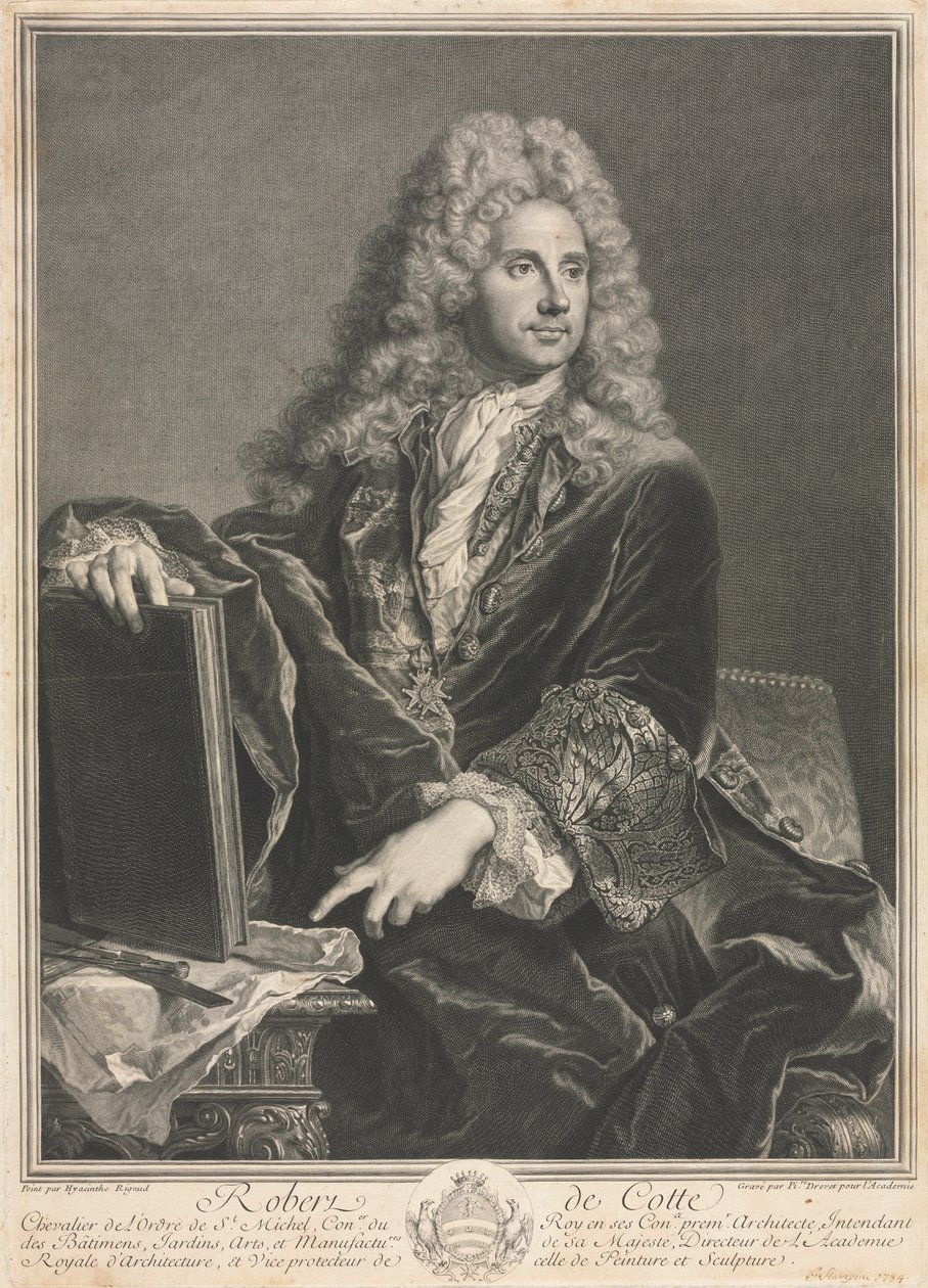 Robert de Cotte portréja alkotó: Pierre Drevet