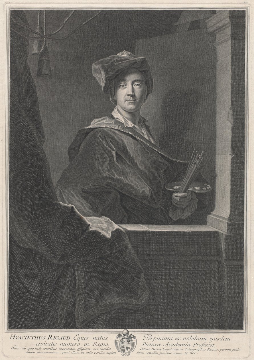 Hyacinthe Rigaud alkotó: Pierre Drevet, after Hyacinthe Rigaud