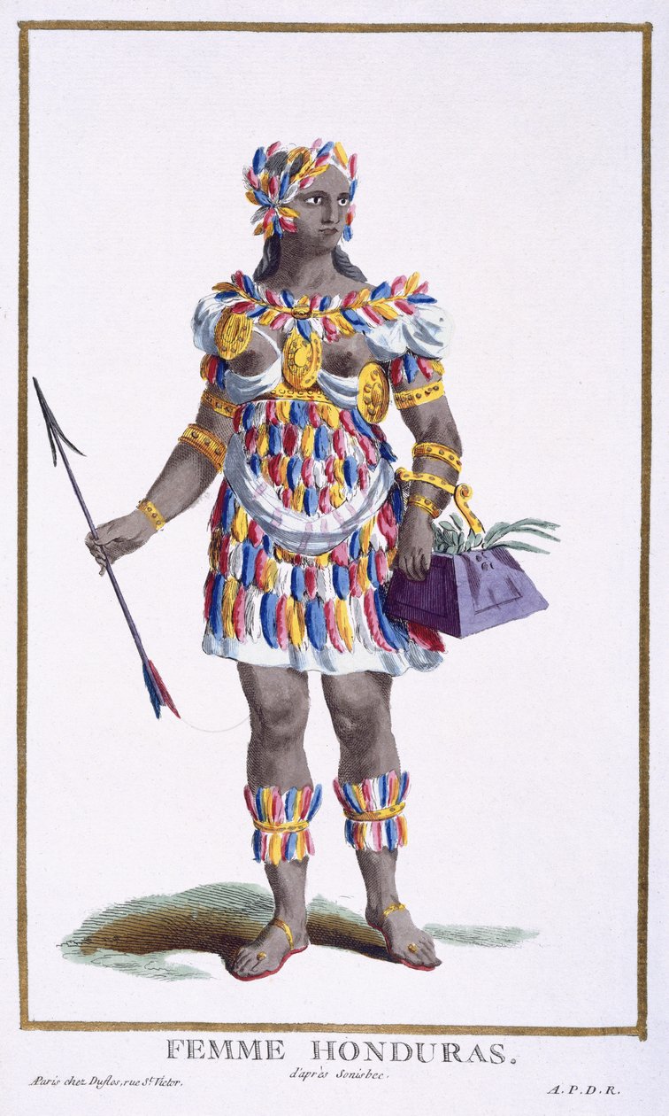 Egy nő Hondurasból, 1780 alkotó: Pierre Duflos