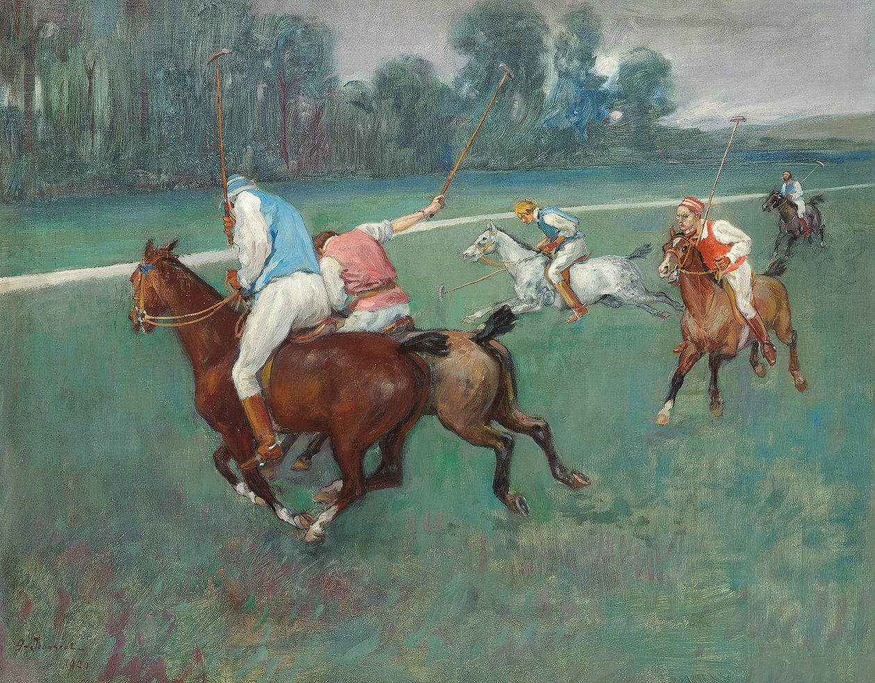 Póló játékosok alkotó: Pierre Georges Jeanniot
