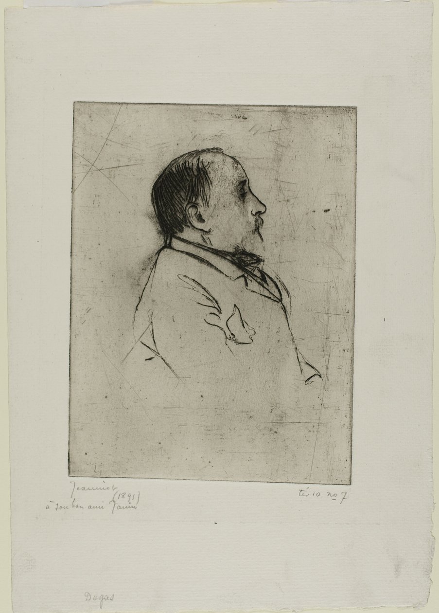 Degas portréja alkotó: Pierre Georges Jeanniot