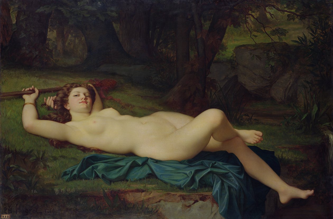 Bacchante, 1864 alkotó: Pierre Honore Hugrel