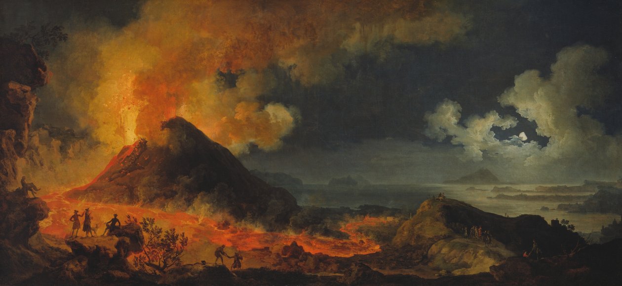 A Vezúv kitörése alkotó: Pierre Jacques Volaire
