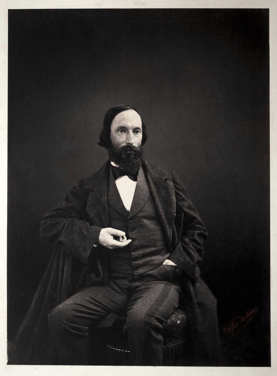 Auguste Vacquerie, c. 1860. alkotó: Pierre Jean Delbarre