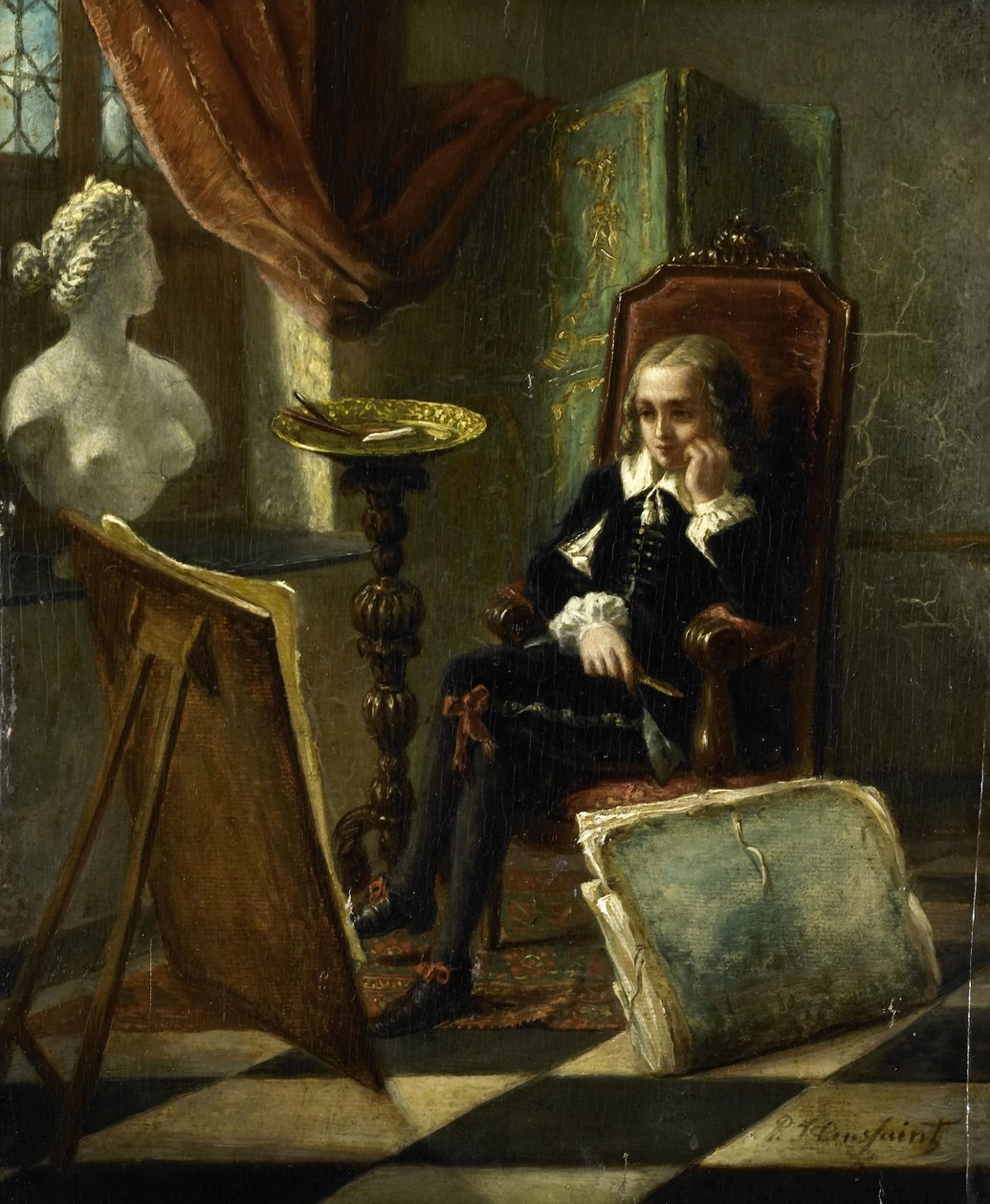 A fiatal festő alkotó: Pierre Joseph Toussaint