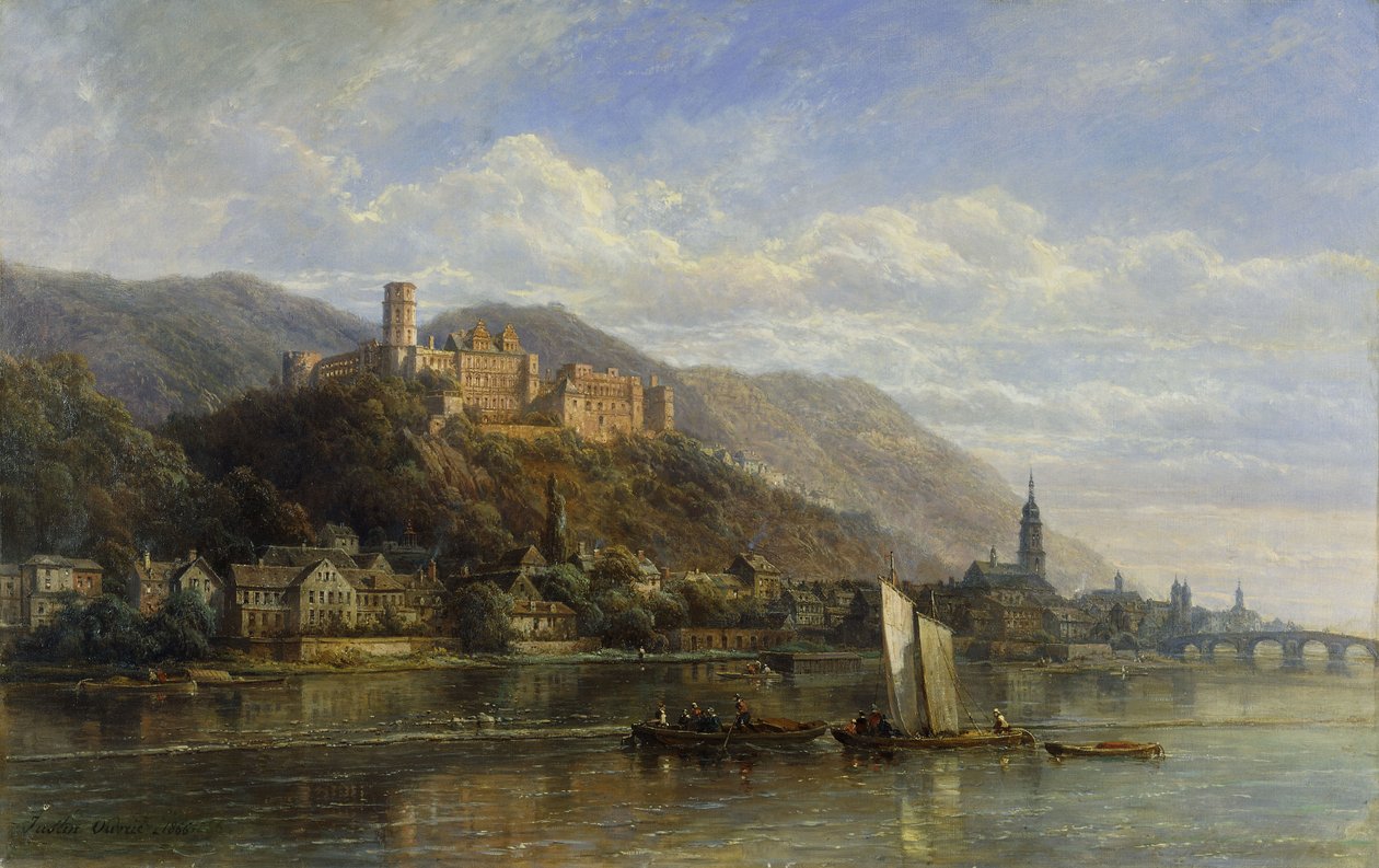 Heidelberg, 1866 alkotó: Pierre Justin Ouvrie