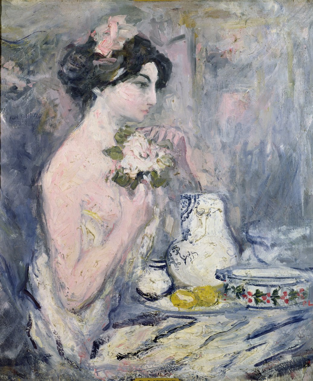 Nő egy csokorral alkotó: Pierre Laprade