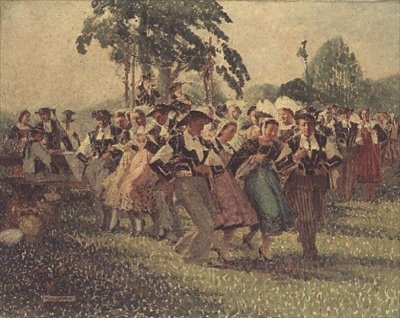 Tánc Pontivyban alkotó: Pierre Louis Cadre