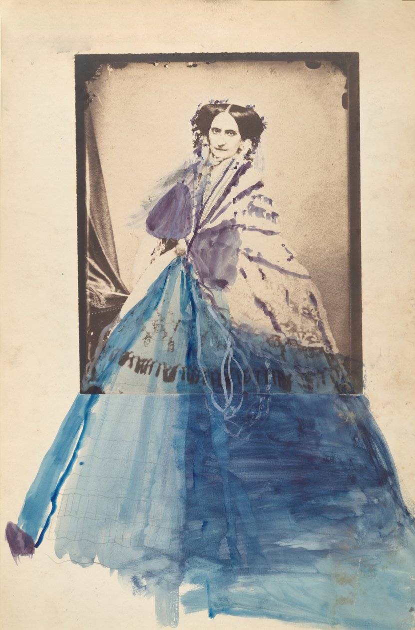 [A grófnő csipkekendőben], 1860-as évek. alkotó: Pierre Louis Pierson