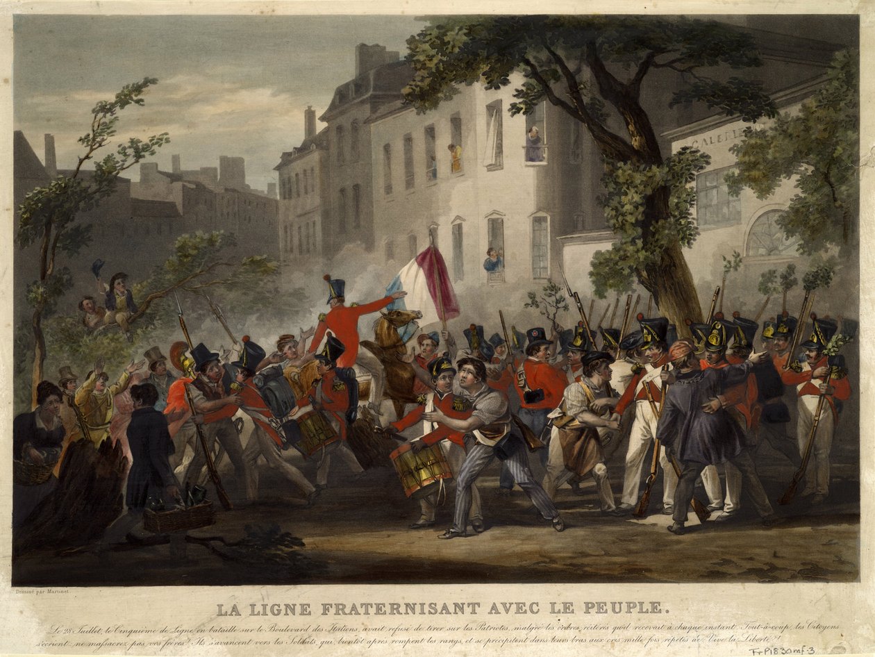Az 1830-as, 1830-as júliusi forradalom alkotó: Pierre Martinet
