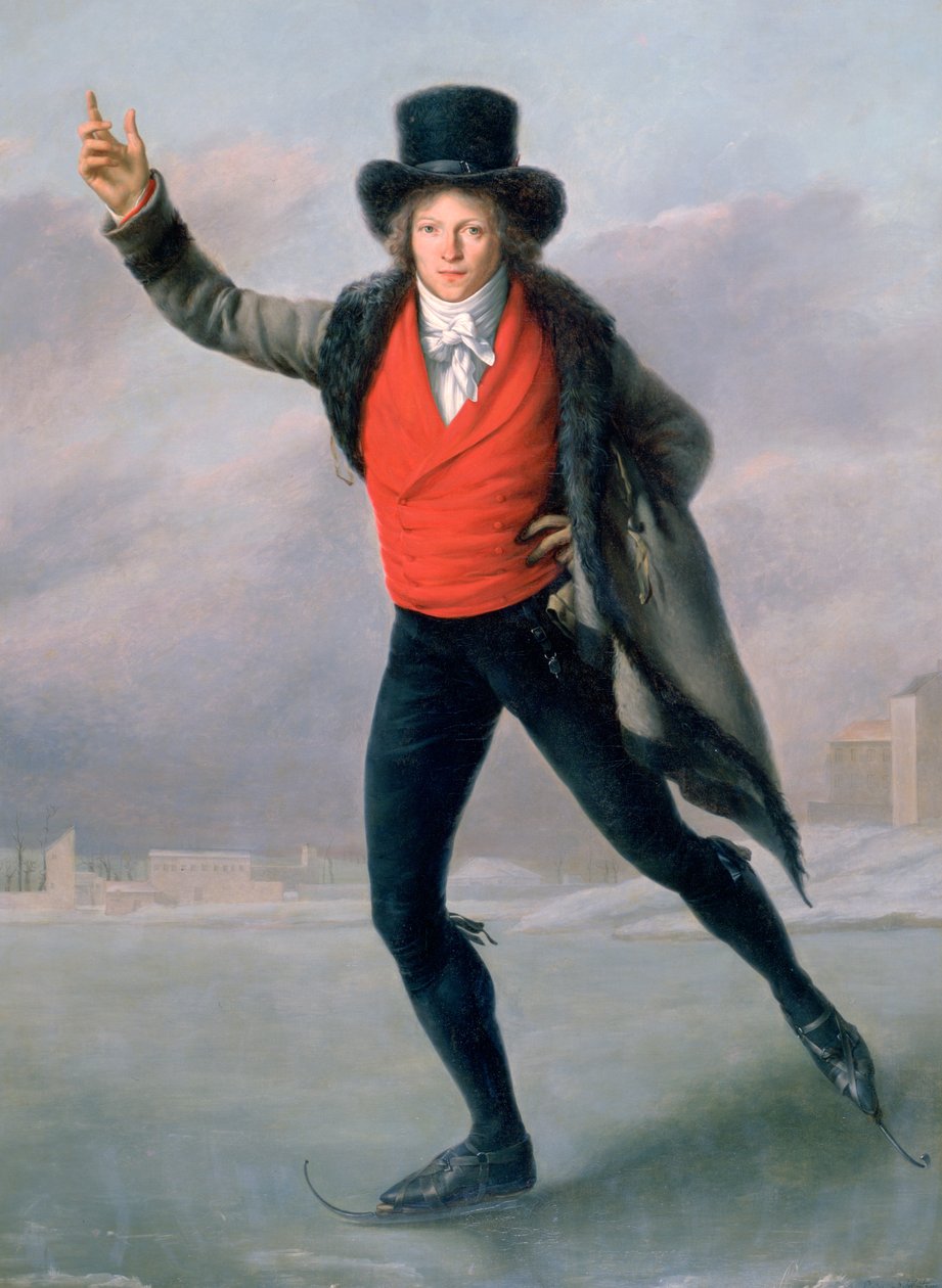 A korcsolyázó, 1798. alkotó: Pierre Maximilien Delafontaine