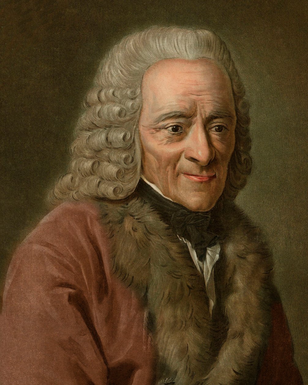 Voltaire portréja alkotó: Pierre Michel Alix