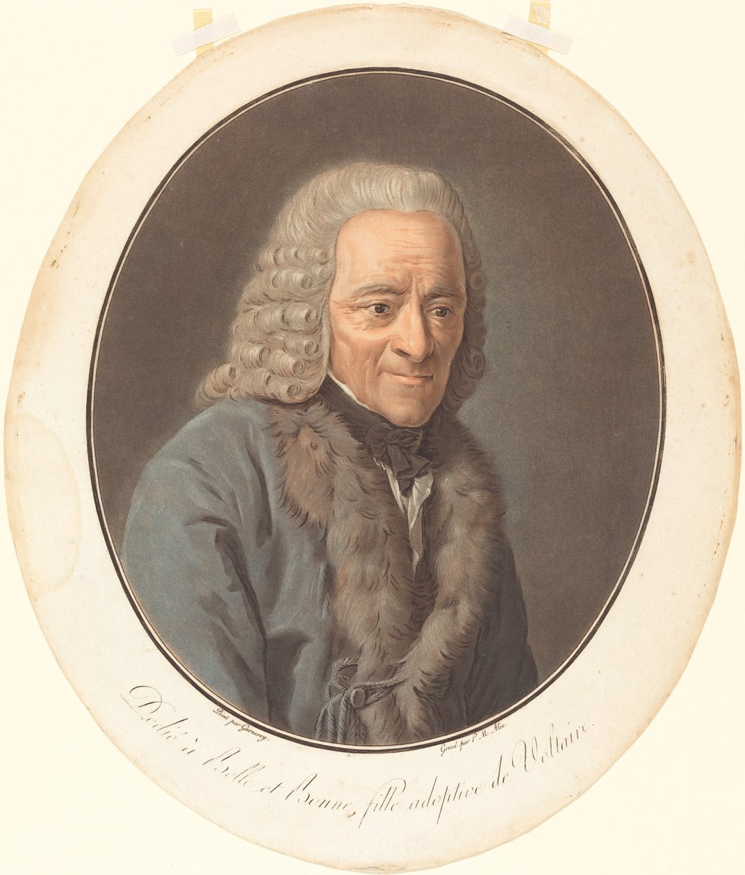 Voltaire. alkotó: Pierre Michel Alix