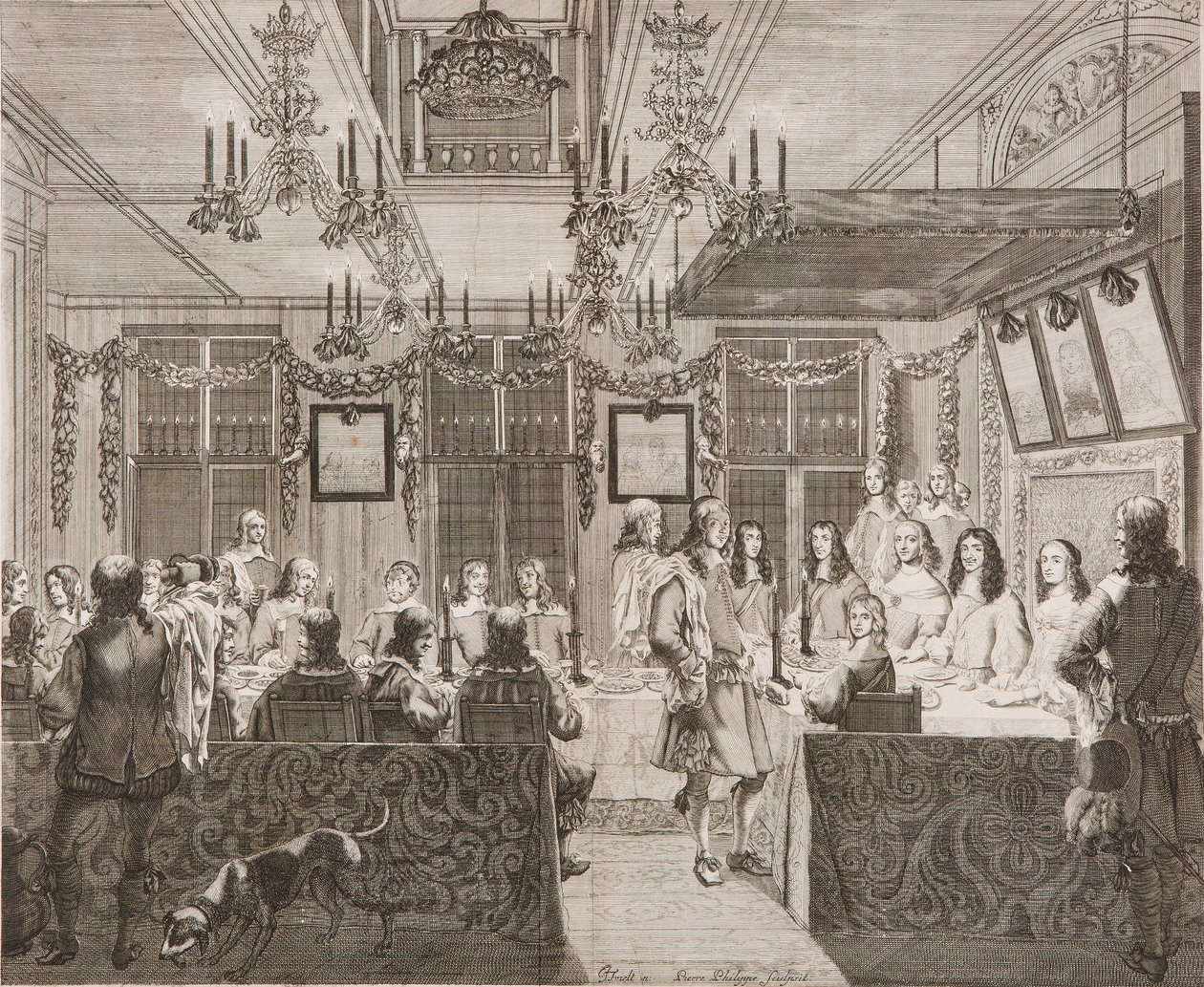 II. Károly király Lucy Walterrel vacsorázik alkotó: Pierre Philippe
