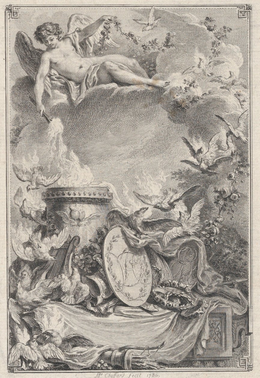Egy házasság emlékérme, 1780. alkotó: Pierre Philippe Choffard