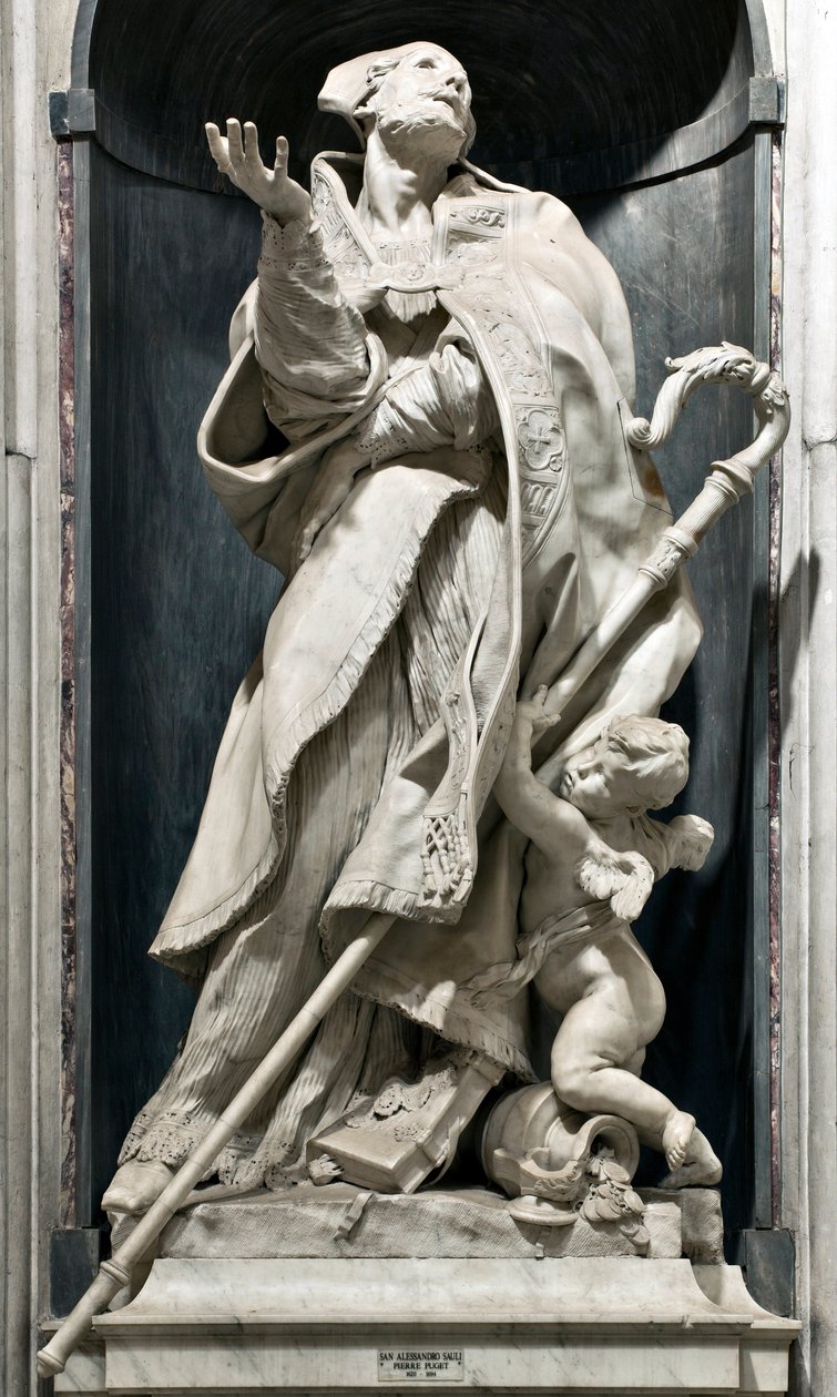 Szent Sándor Sauli (szobor alkotó: Pierre Puget