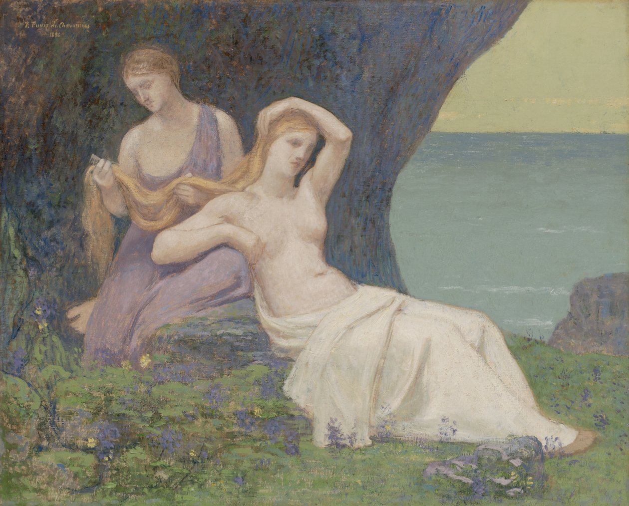 A Heatherben, 1896. alkotó: Pierre Puvis de Chavannes
