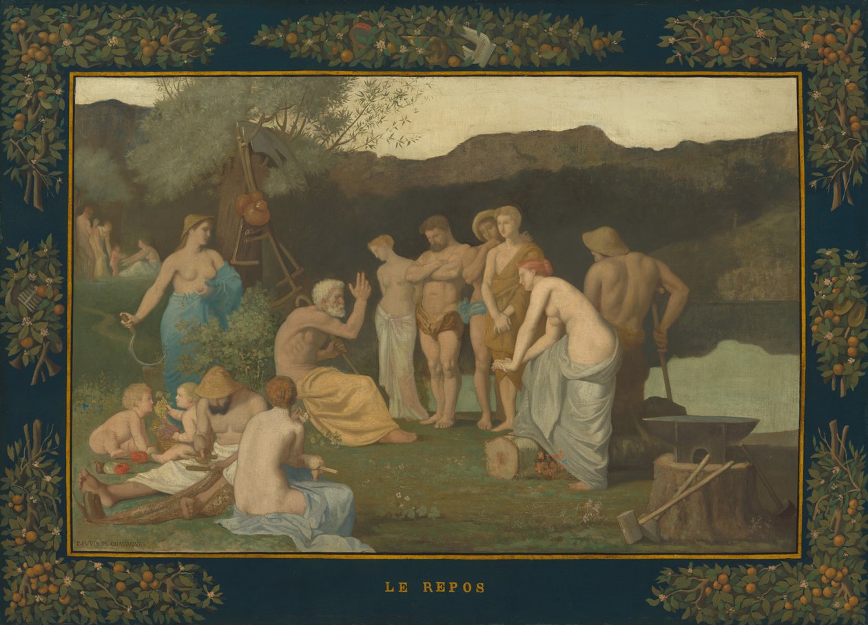Pihenés alkotó: Pierre Puvis de Chavannes