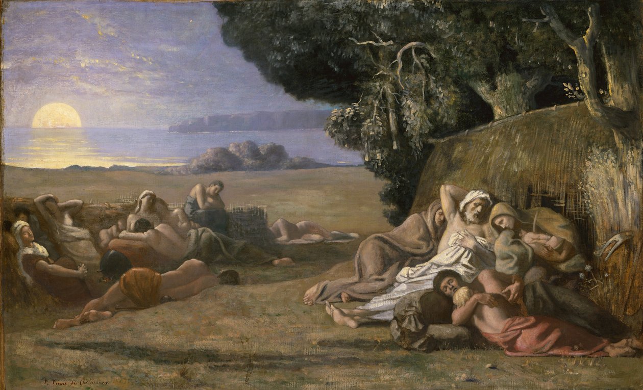 Alvás, 1867-70 körül alkotó: Pierre Puvis de Chavannes