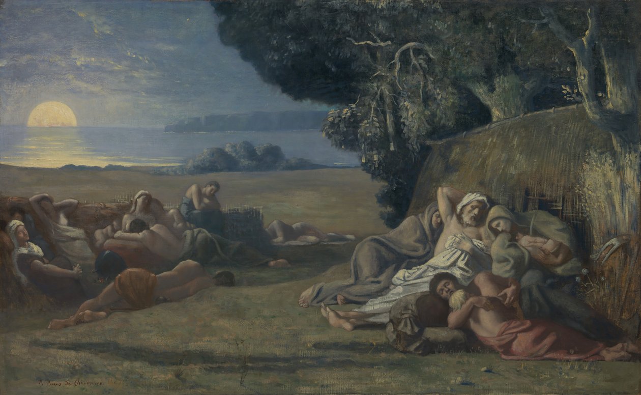 Aludj, kb. 1867-70. alkotó: Pierre Puvis de Chavannes