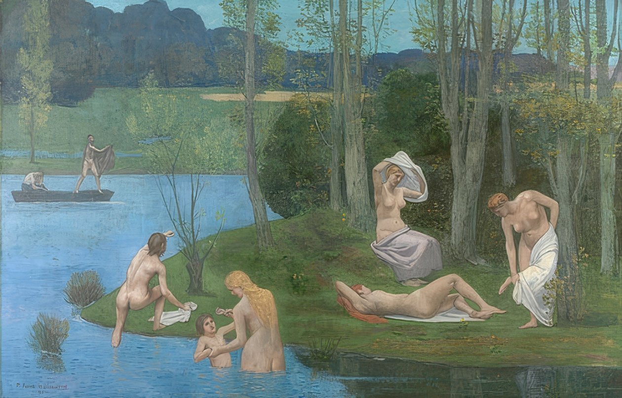 Nyár. 1891 alkotó: Pierre Puvis de Chavannes