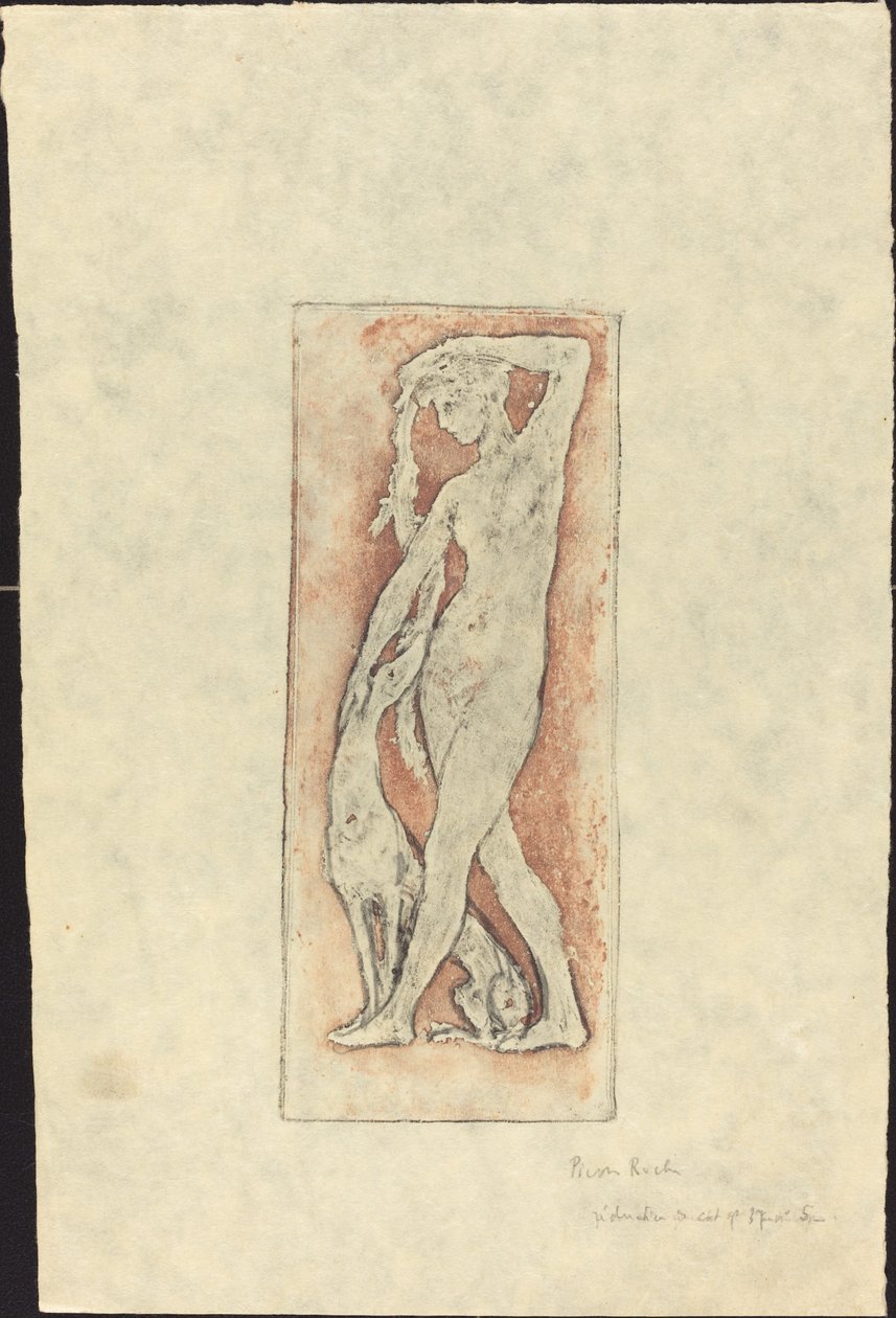 Diane au levrier (Diana és egy agár) alkotó: Pierre Roche