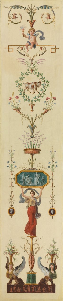Dísztábla, 1790-es évek. alkotó: Pierre Rousseau