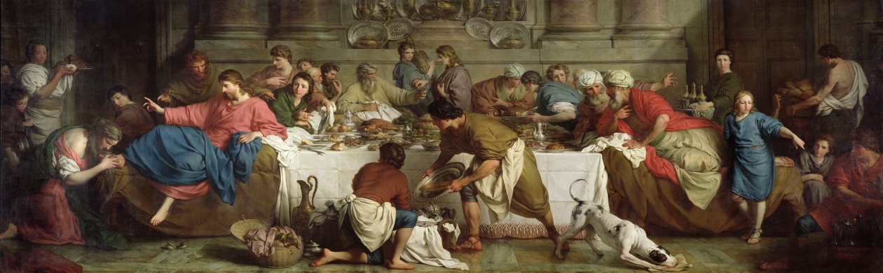 Vacsora a Simon-házban, 1737 alkotó: Pierre Subleyras