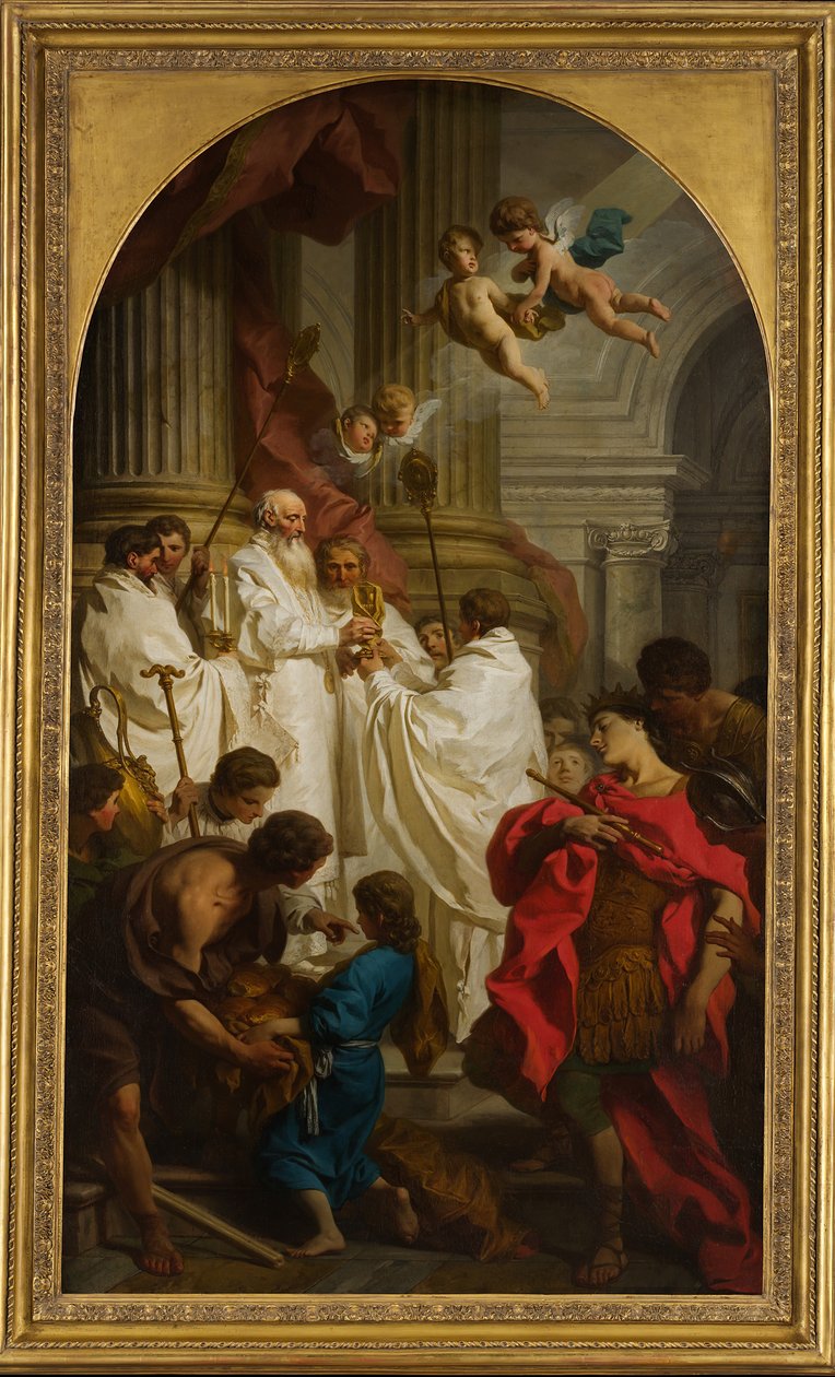 Szent Bazil mise, 1746. alkotó: Pierre Subleyras