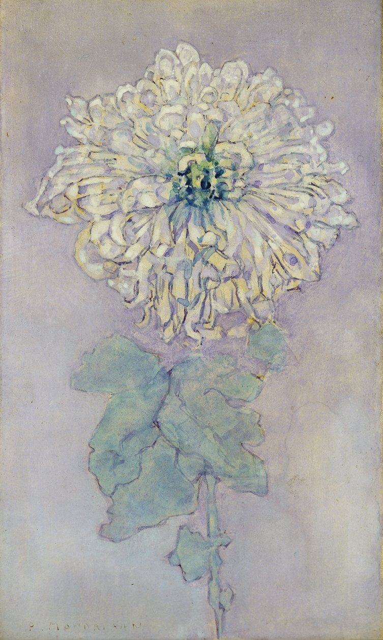 Krizantém (wc papíron) alkotó: Piet Mondrian