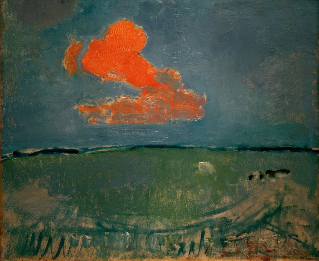 A vörös felhő alkotó: Piet Mondrian