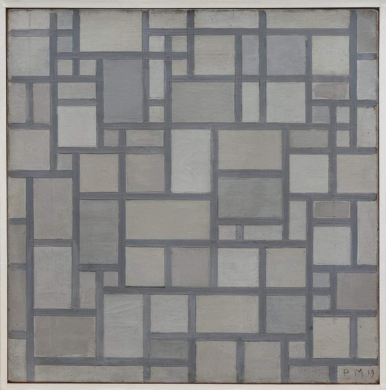 Összetétel ráccsal 7 alkotó: Piet Mondrian