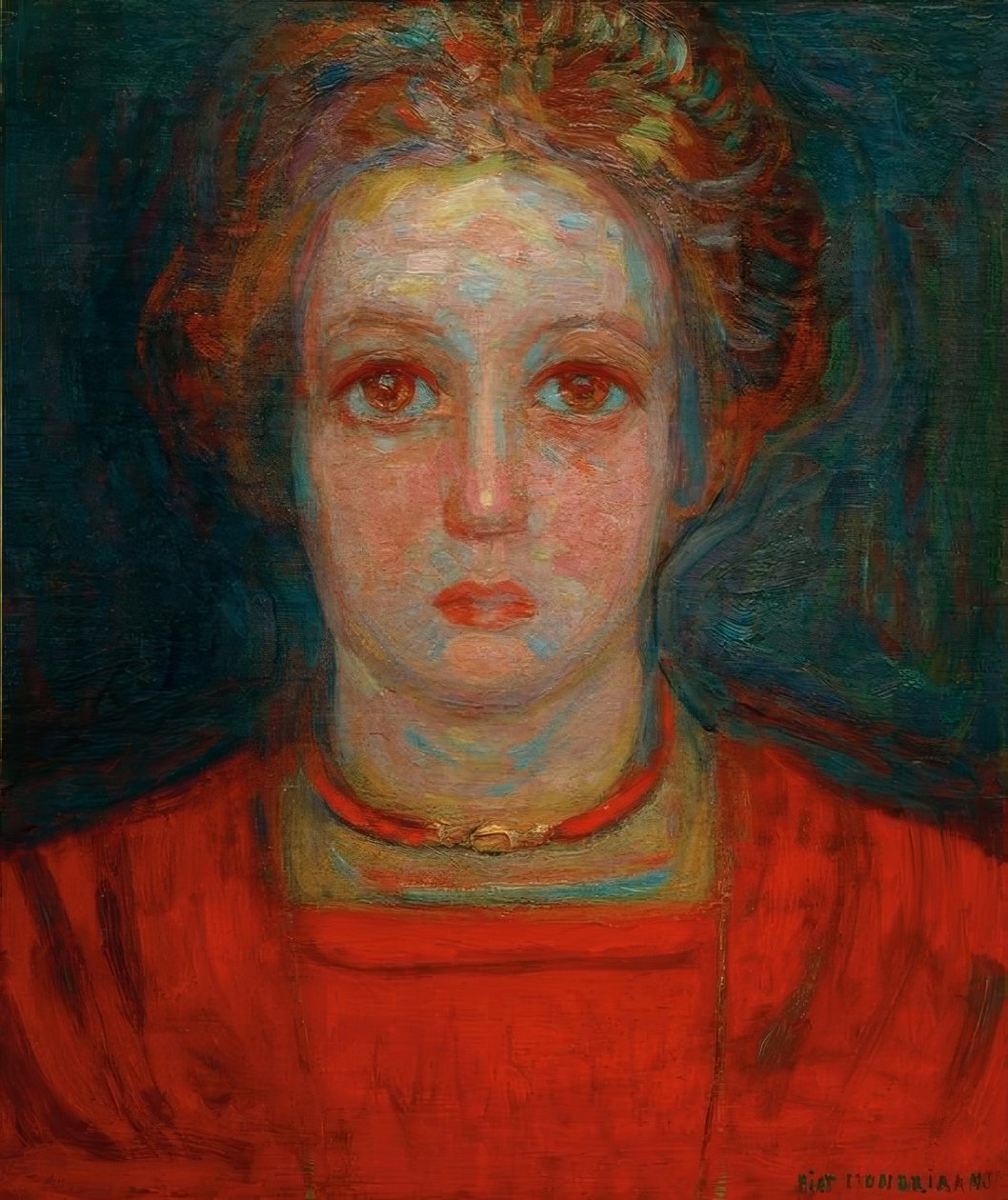 Lány portréja alkotó: Piet Mondrian